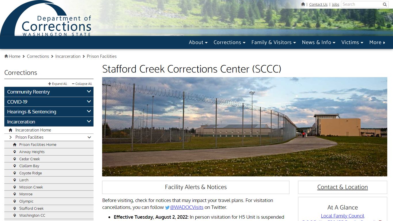 Stafford Creek Corrections Center (SCCC) | Washington ...