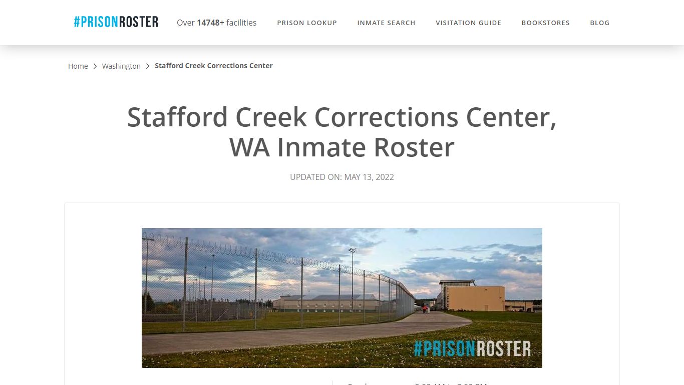 Stafford Creek Corrections Center, WA Inmate Roster